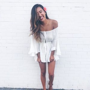 Off the shoulder romper